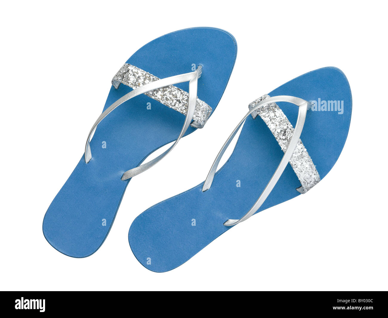 a pair of flip flops / thong on white background Stock Photo - Alamy