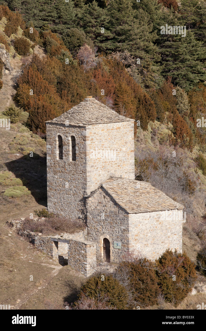 Hermitage of Fajanillas, Tella, National Park of Ordesa and Monte Perdido, Huesca, Spain Stock Photo