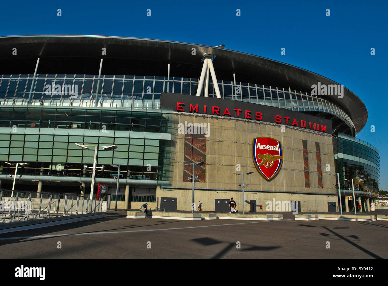 The Emirates Stadium in Ashburton Grove, north London  is the home of Arsenal Football Club. The stadium opened in July 2006. Stock Photo