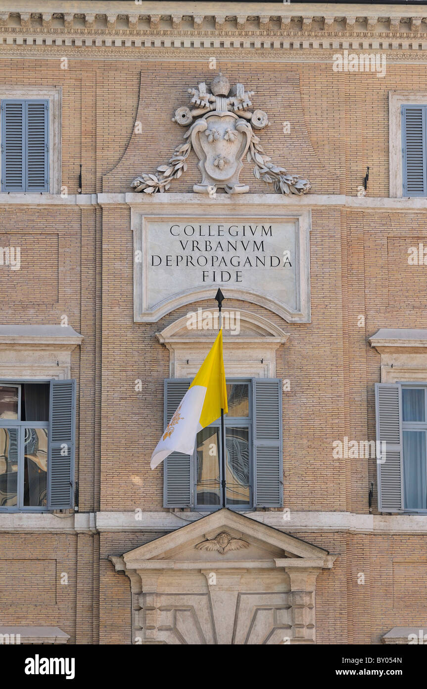 Rome. Italy. Palazzo di Propaganda Fide. Stock Photo