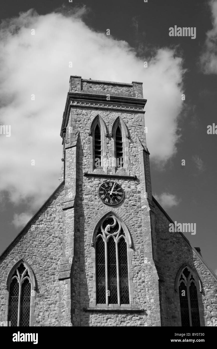 White cloud church Black and White Stock Photos & Images - Alamy