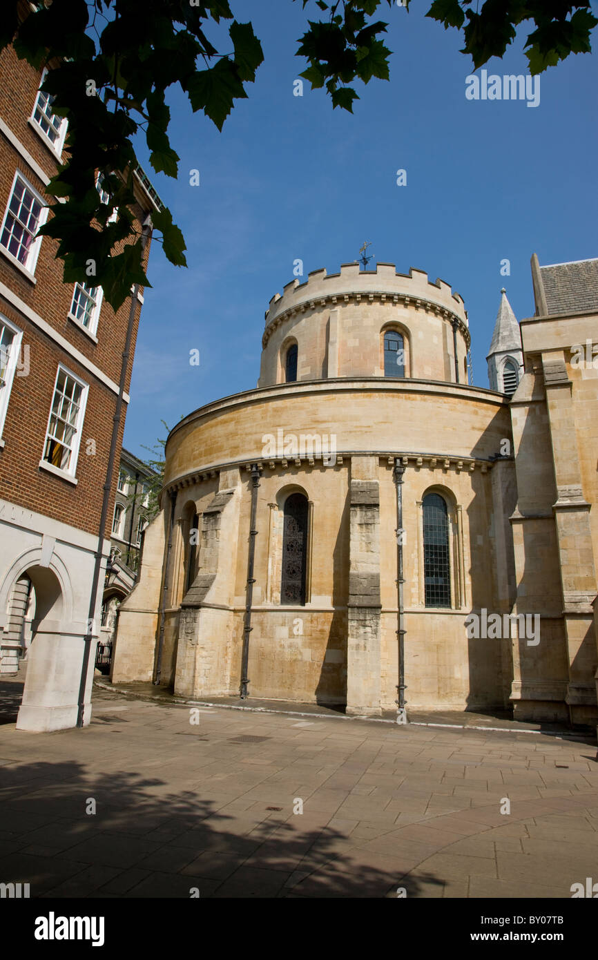 Temple Church in the Inns of Court Stock Photo