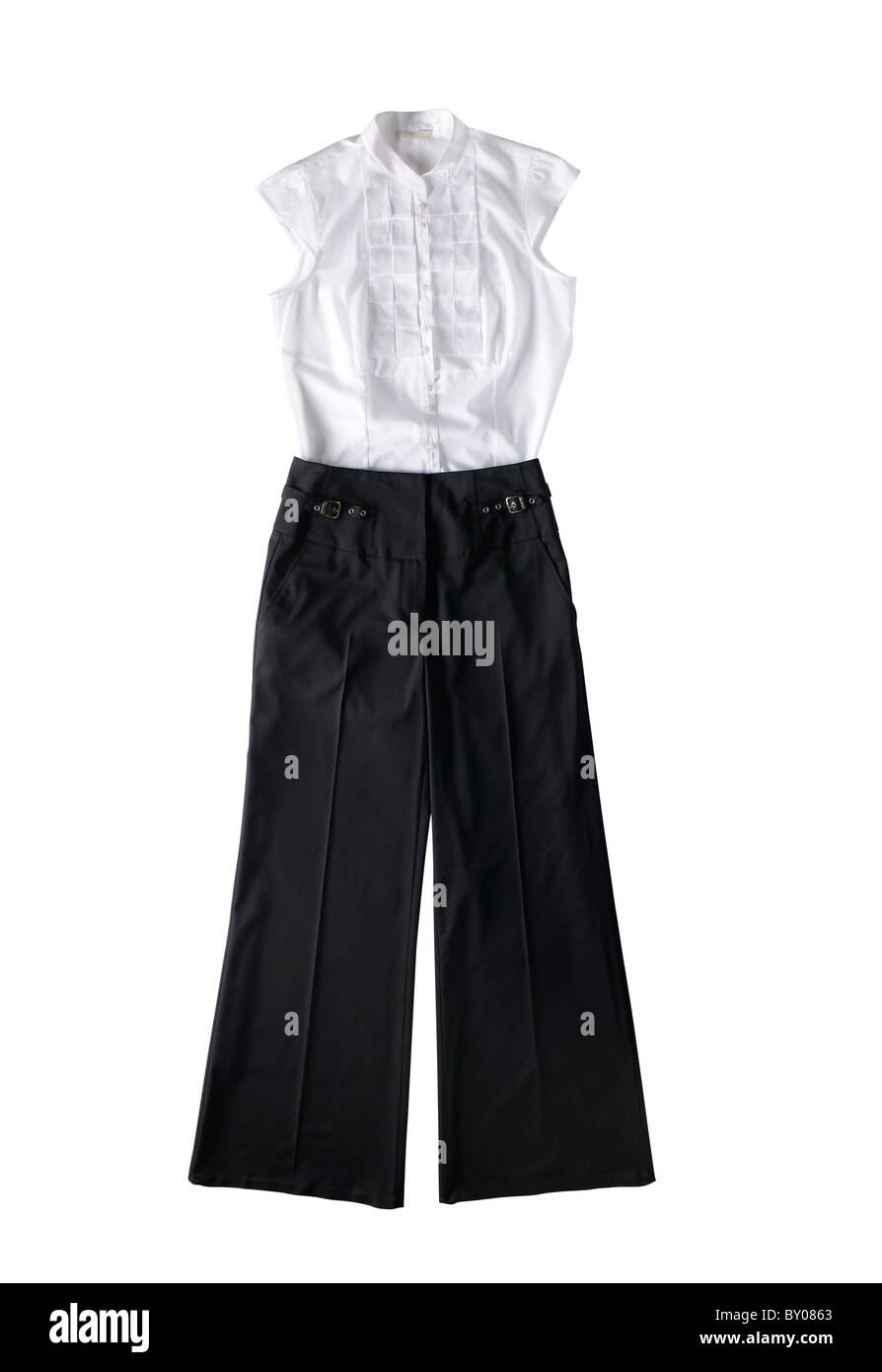 Black Blouse with Black Trousers main image 1