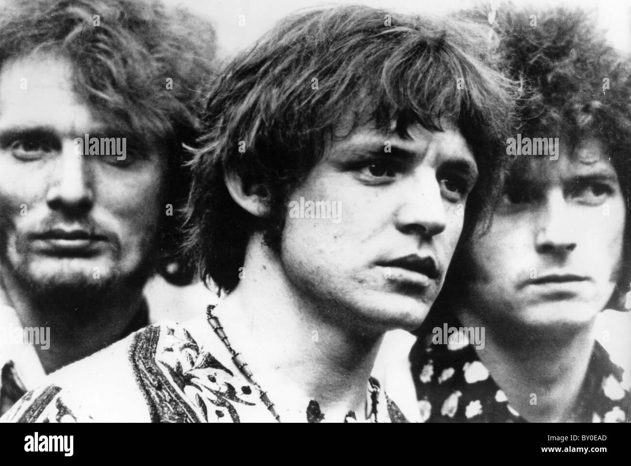 CREAM Promotional photo of UK rock group in 1967 from l Ginger Baker