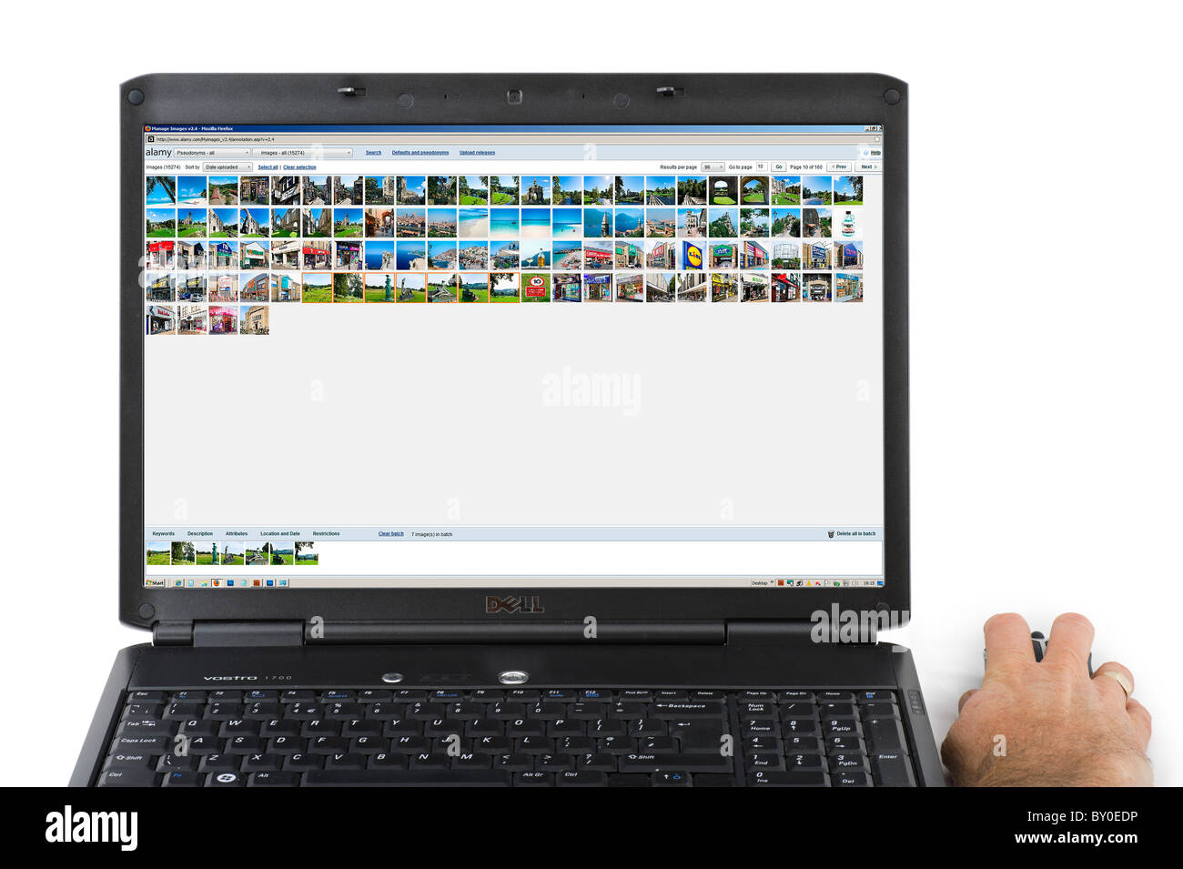 Using Manage Images v2.4 on the Alamy online stock photo library contributor website, UK Stock Photo
