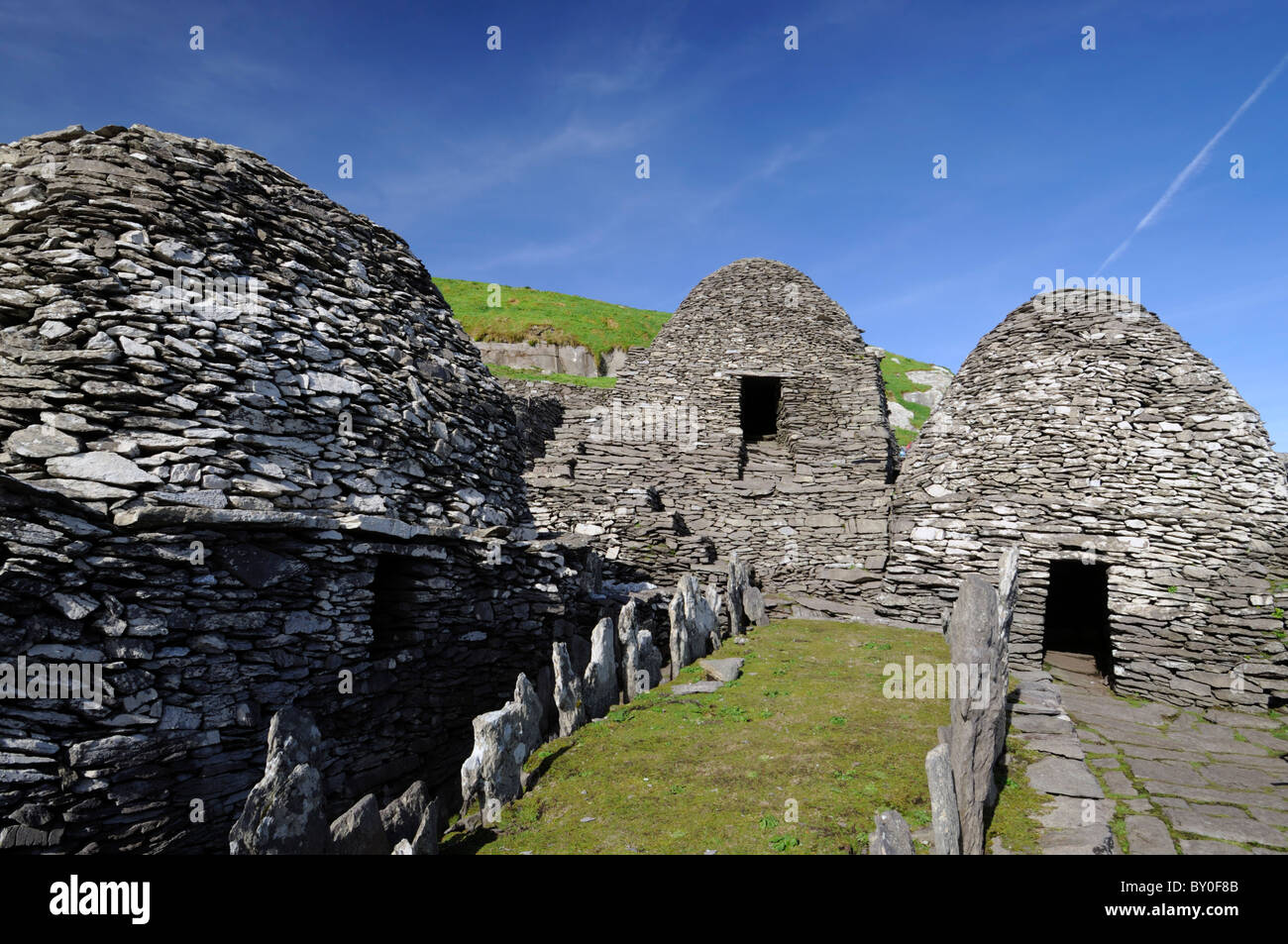Skellig Michael Ancient Celtic monastic island settlement island County