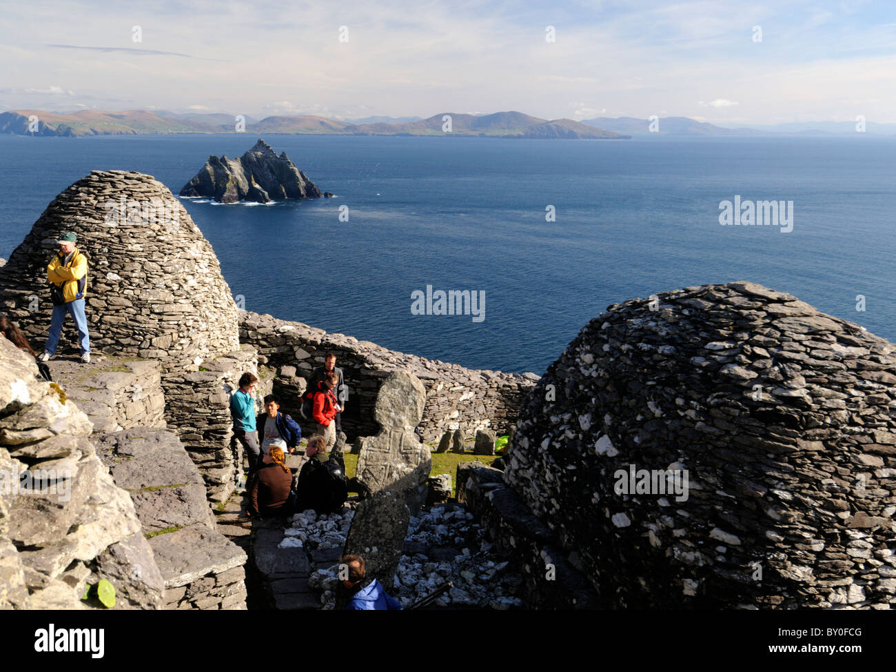 Skellig Michael Ancient Celtic monastic island settlement island County