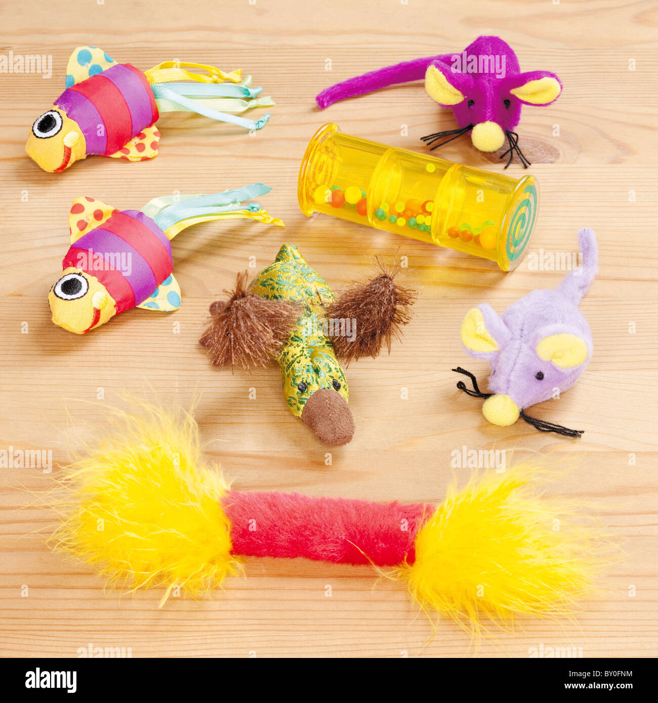 toys for a cat Stock Photo