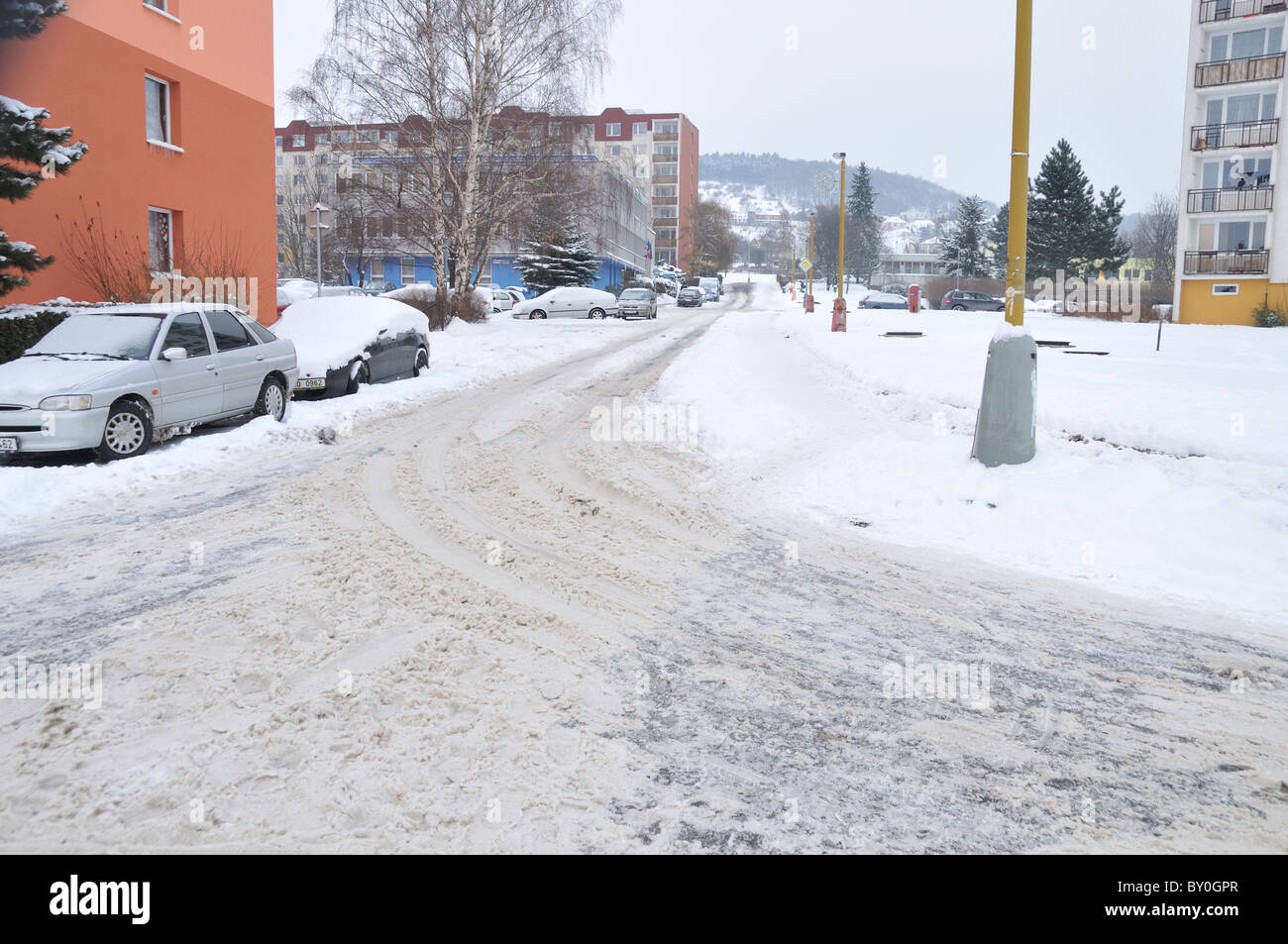 Hazardous road condition hi-res stock photography and images - Alamy