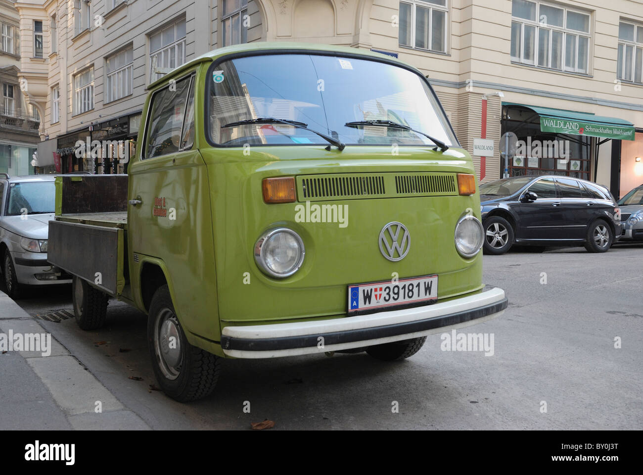 A Vw Single Cab Pickup Type 2 In The Centre Of Vienna Austria Stock Photo Alamy