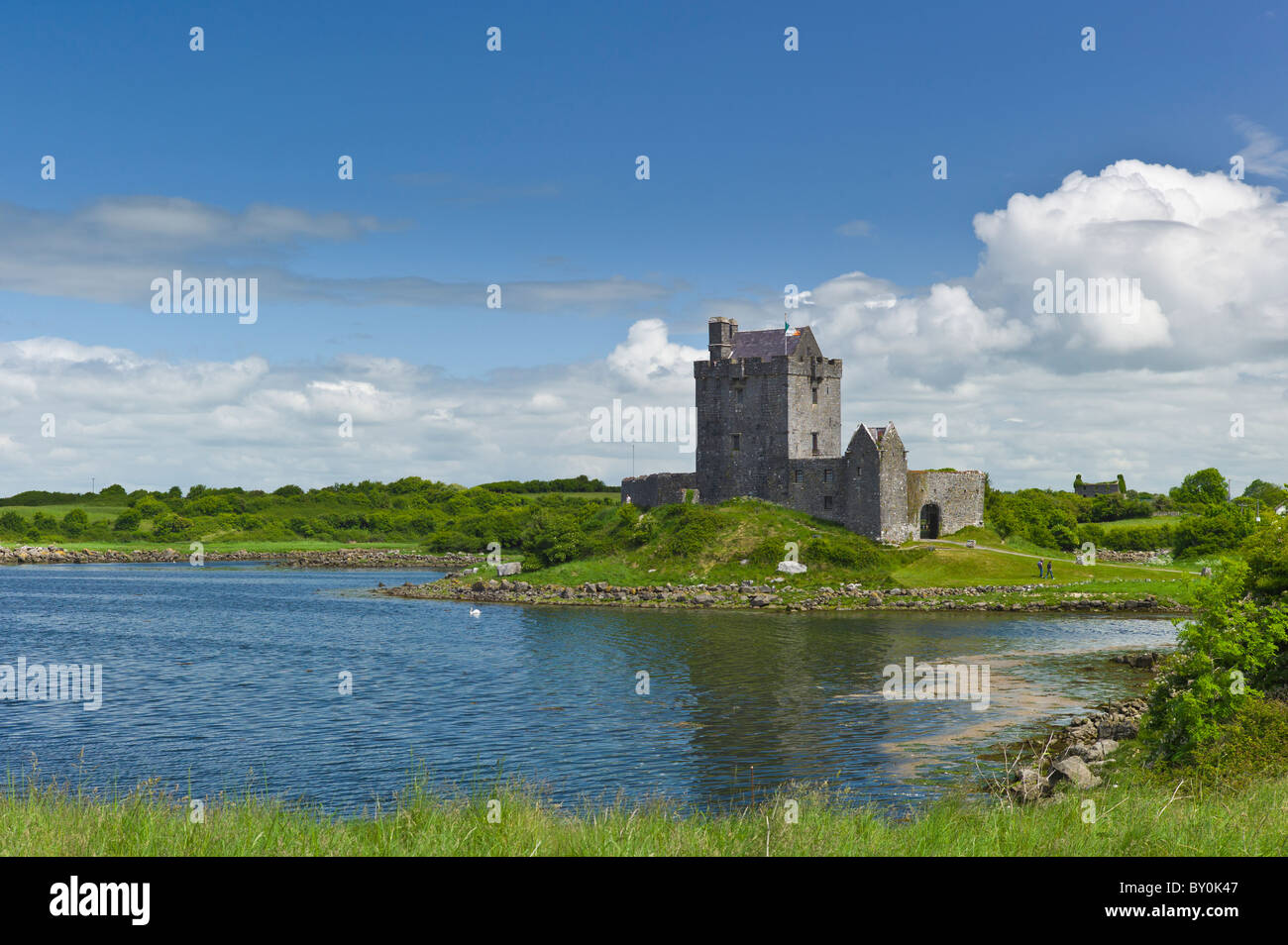 Dunguaire Castle, restored 16th Century tower house, Kinvara, County Galway, Ireland Stock Photo