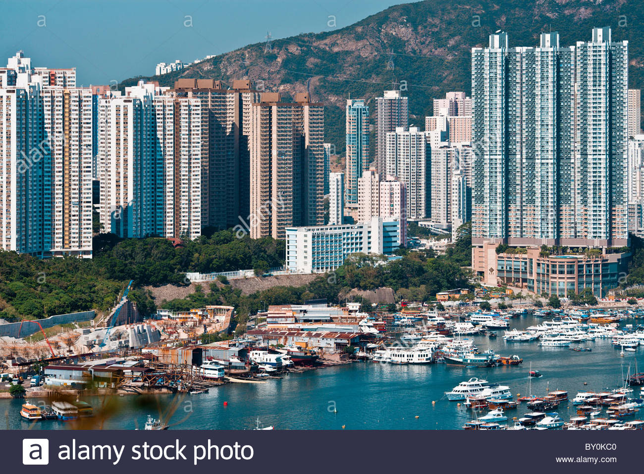 The south side of Hong Kong Island in the Aberdeen Area, Hong Kong Stock Photo: 33821312 - Alamy