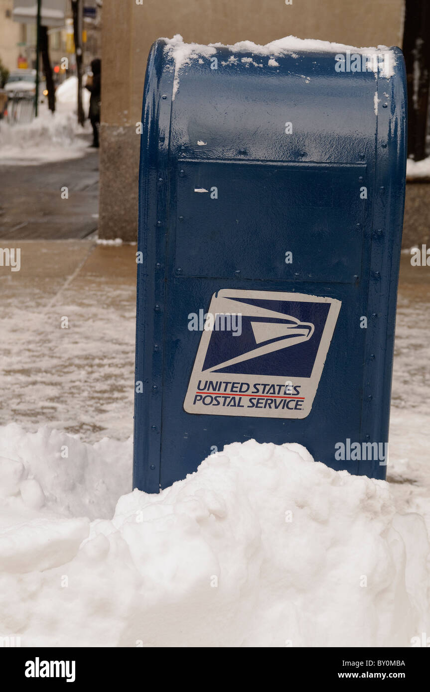 United Staes Postal Service mail boxes, New York City Stock Photo Alamy