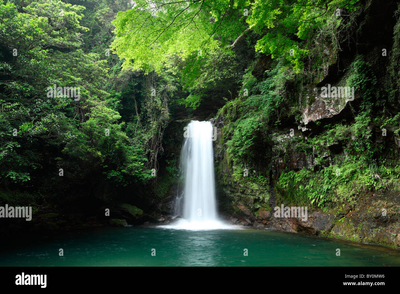 Todoroki Waterfall Isahaya Nagasaki Japan Stock Photo Alamy