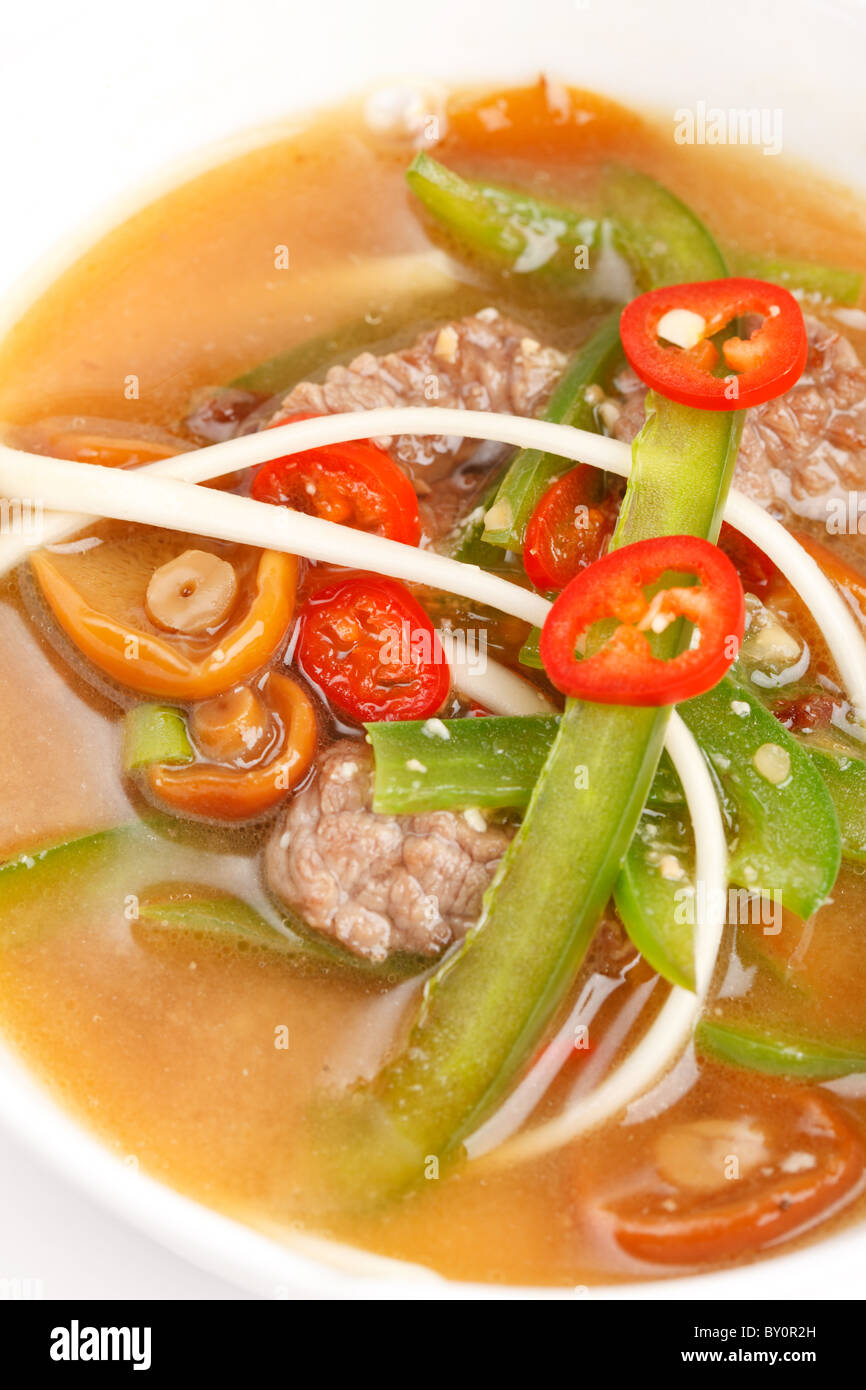 Beef noodle soup Stock Photo - Alamy