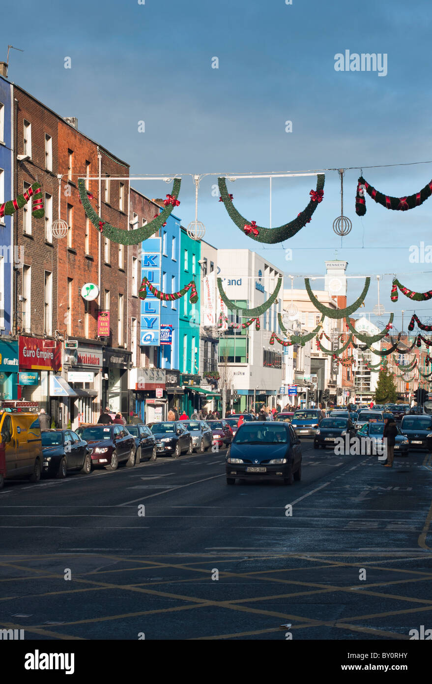 Limerick's O'Connell street. Republic of Ireland Stock Photo