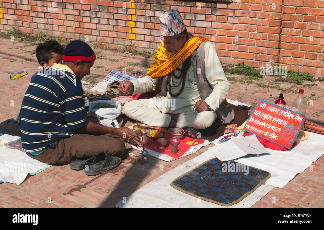 fortune teller in Kathmandu, Nepal Stock Photo Alamy