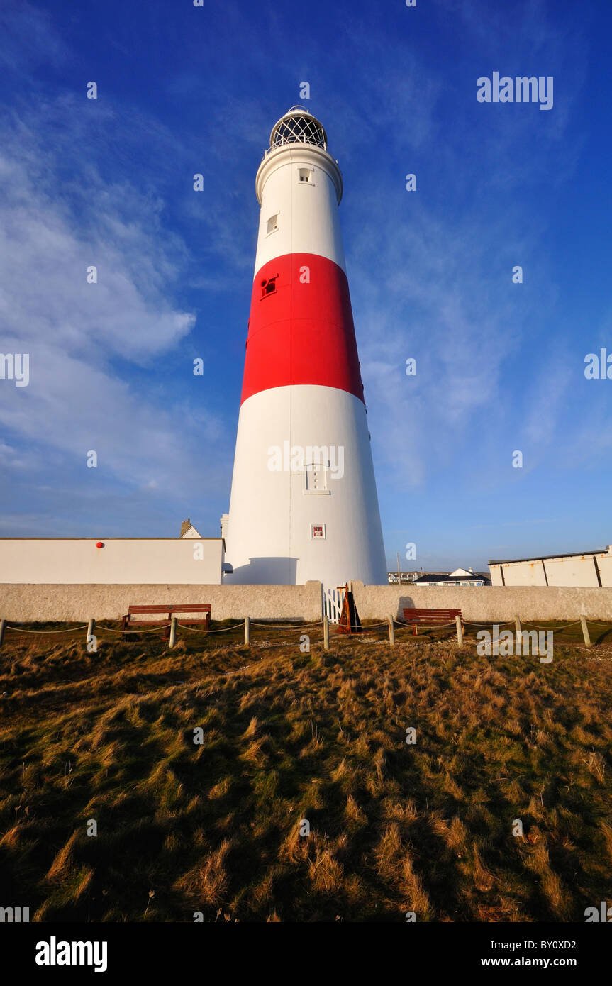 Porland Bill Lighthouse Stock Photo