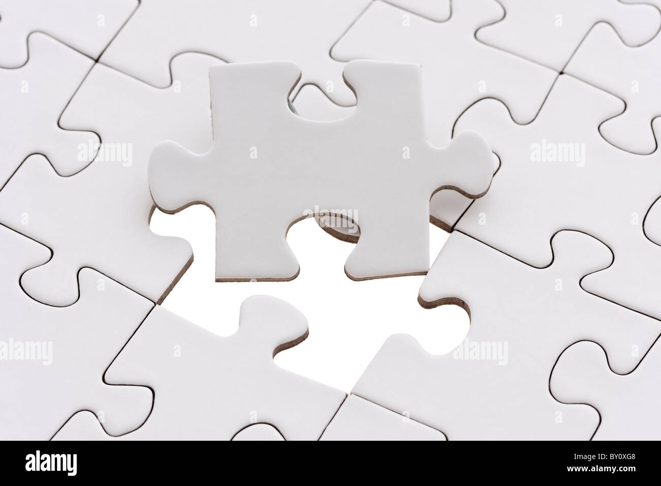 parts of jigsaw puzzle - symbolism for existential orientation resp. education Stock Photo