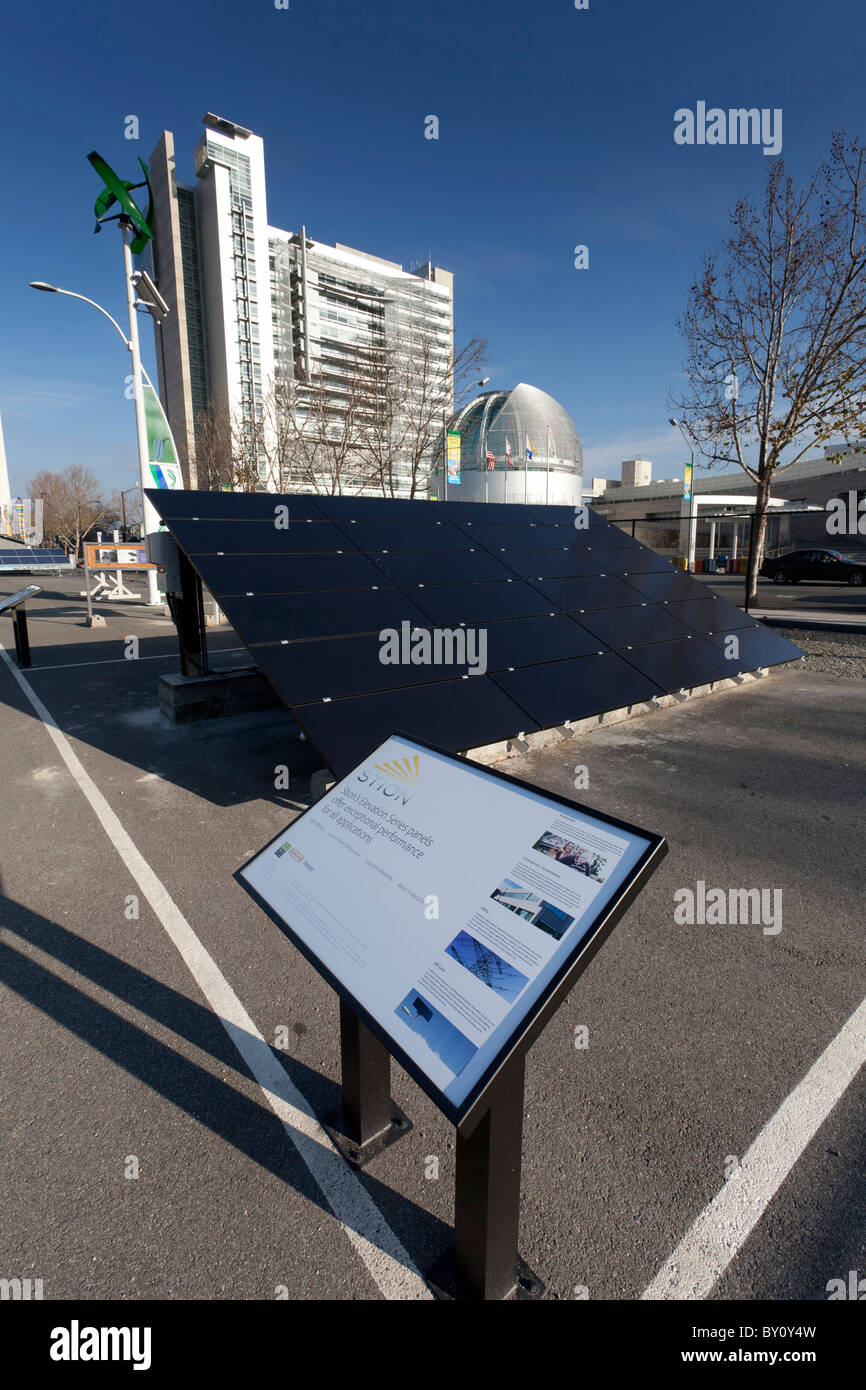 San Jose Solar America City Solar Panel Pilot Project Stock Photo Alamy