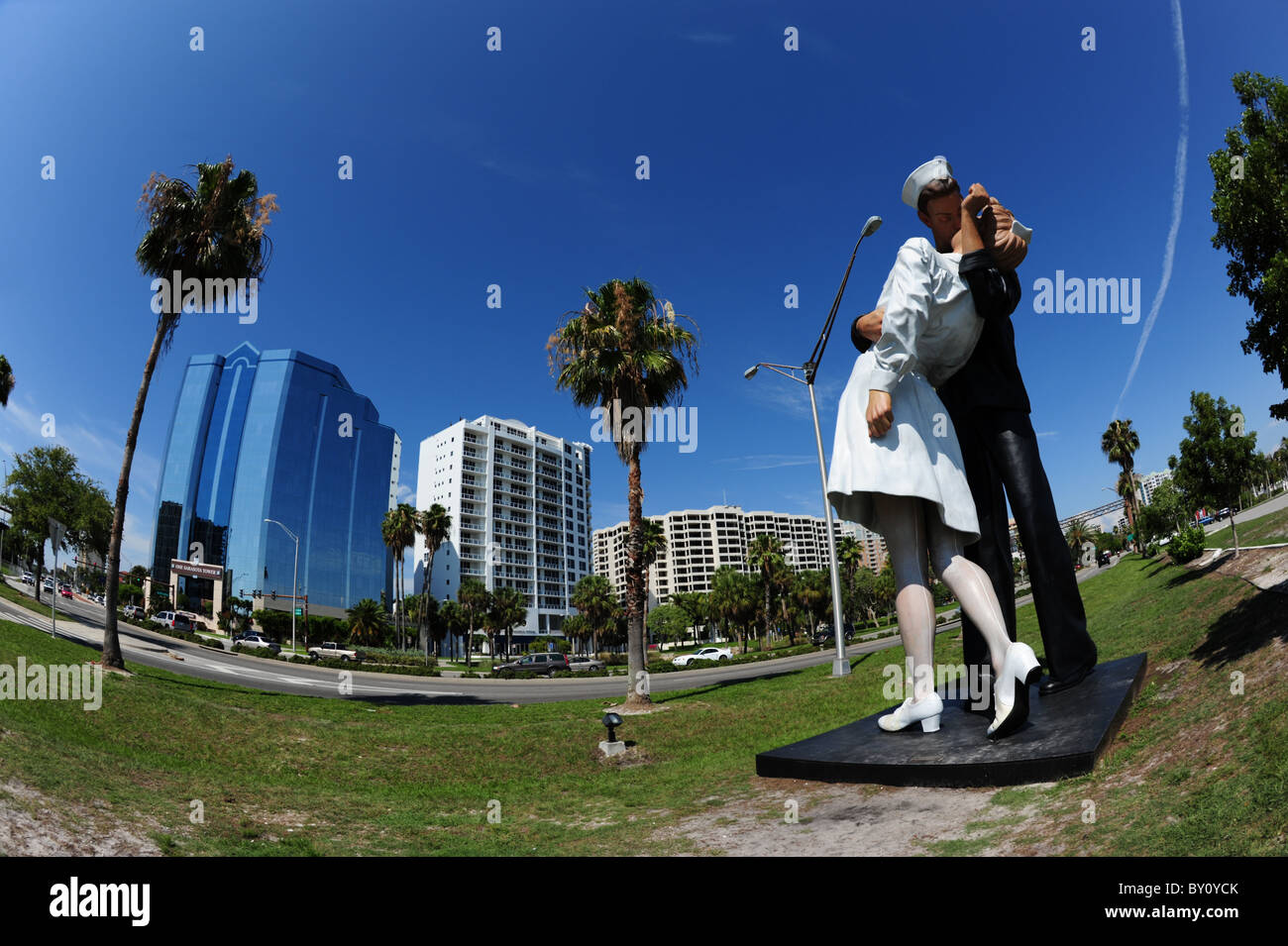 'Unconditional Surrender' Statue, Sarasota, South West Florida Stock