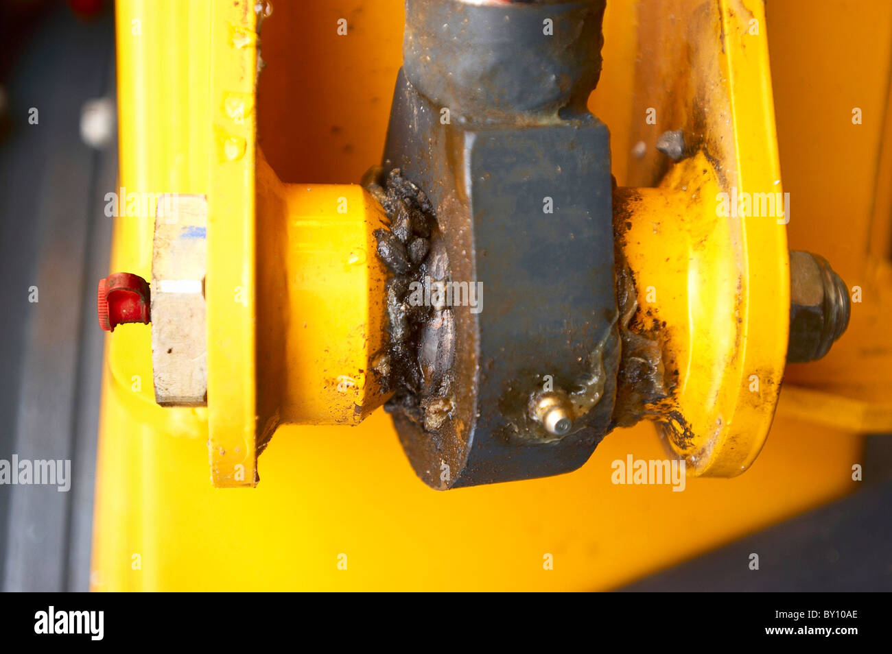 Detail of hydraulic system on a dumper truck Stock Photo Alamy