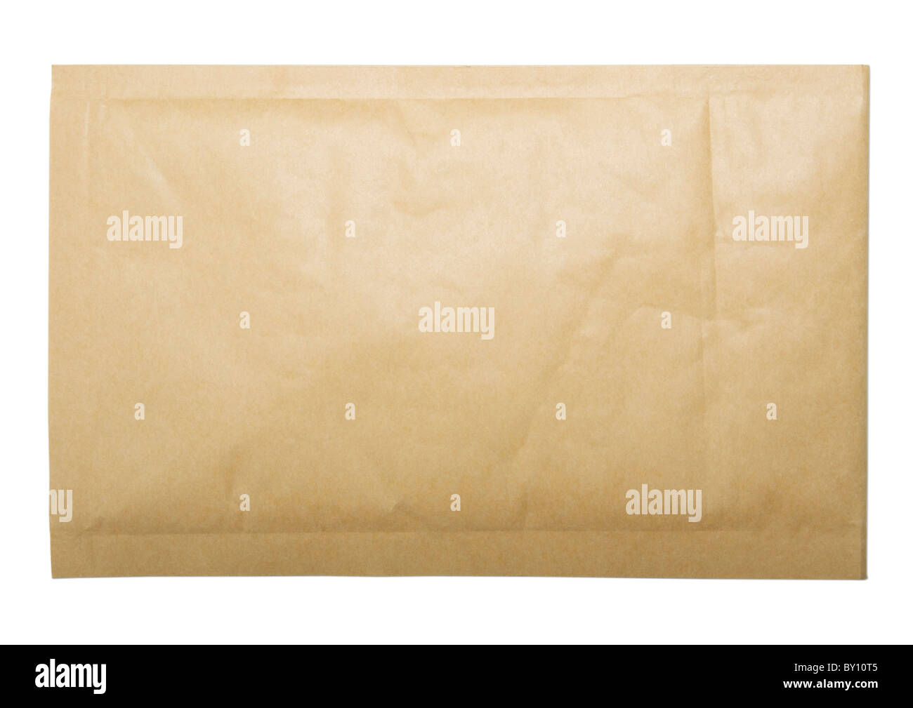 Size 0 jiffy padded envelope bag on white background Stock Photo