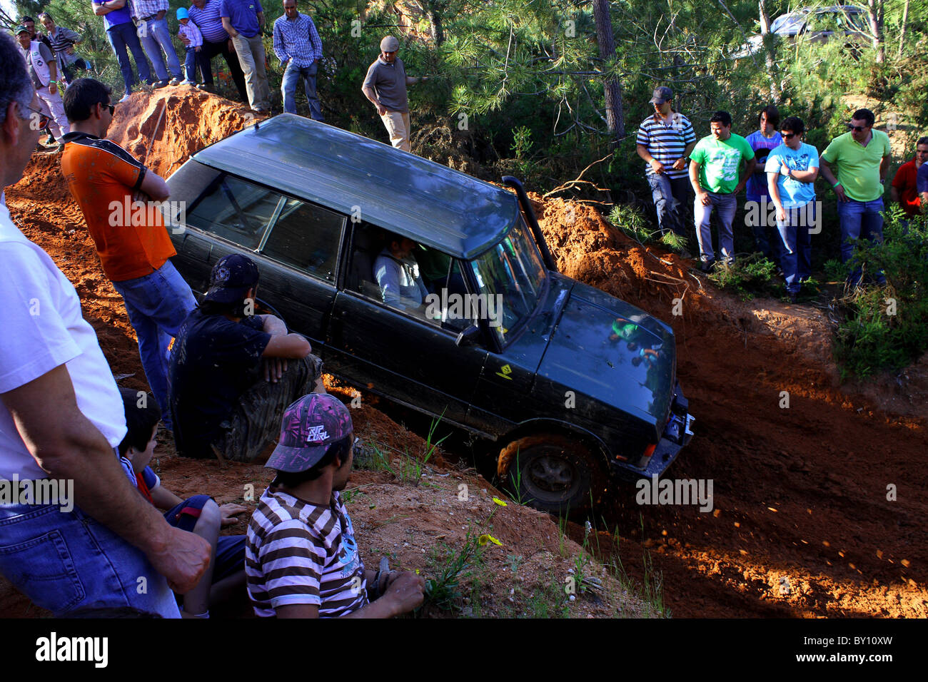 A 4x4 rally race Stock Photo