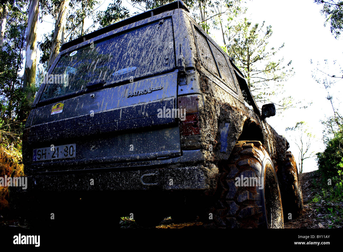 A 4x4 rally race Stock Photo