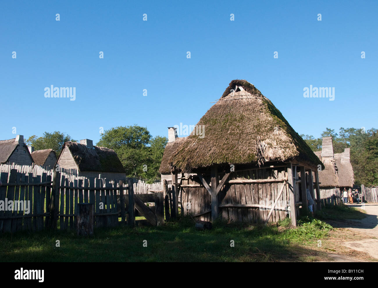 The Plimoth Plantation Museum in Plymouth Massachusetts where actors