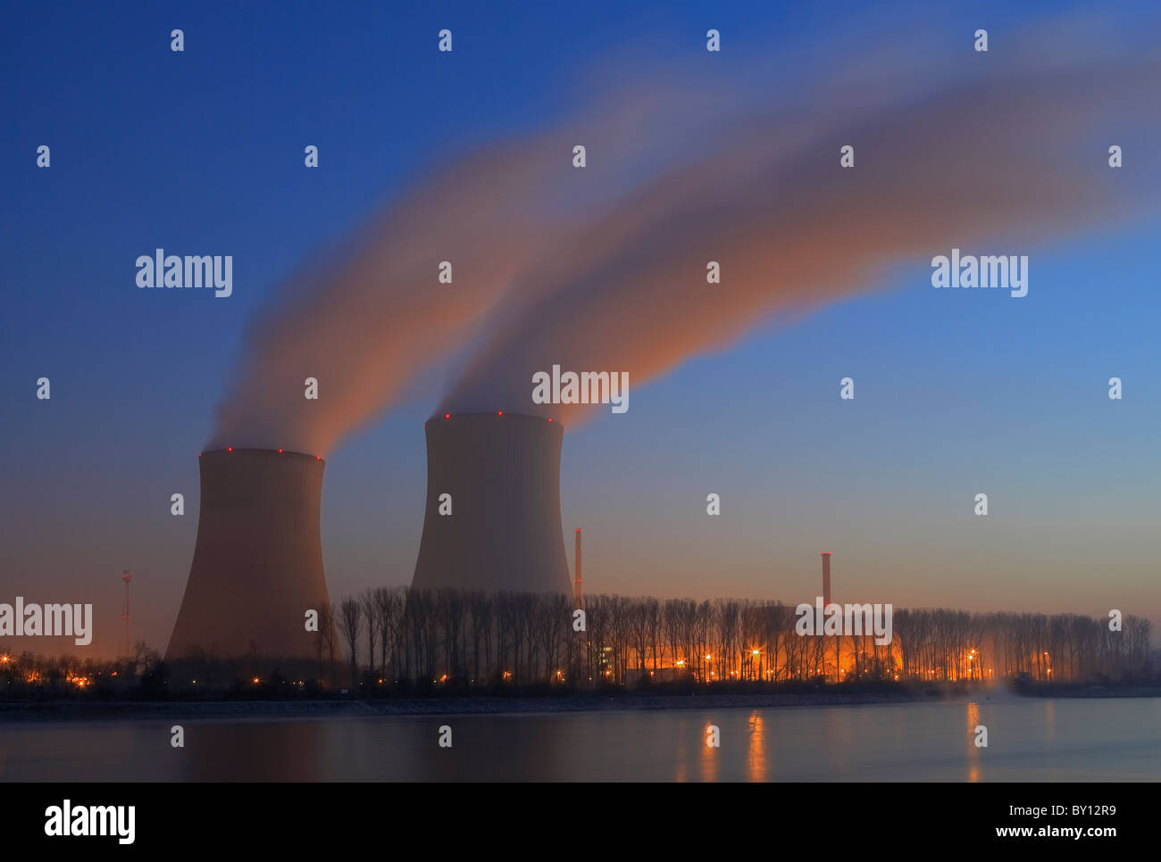 EnBW nuclear power plant, Philippsburg, Germany Stock Photo