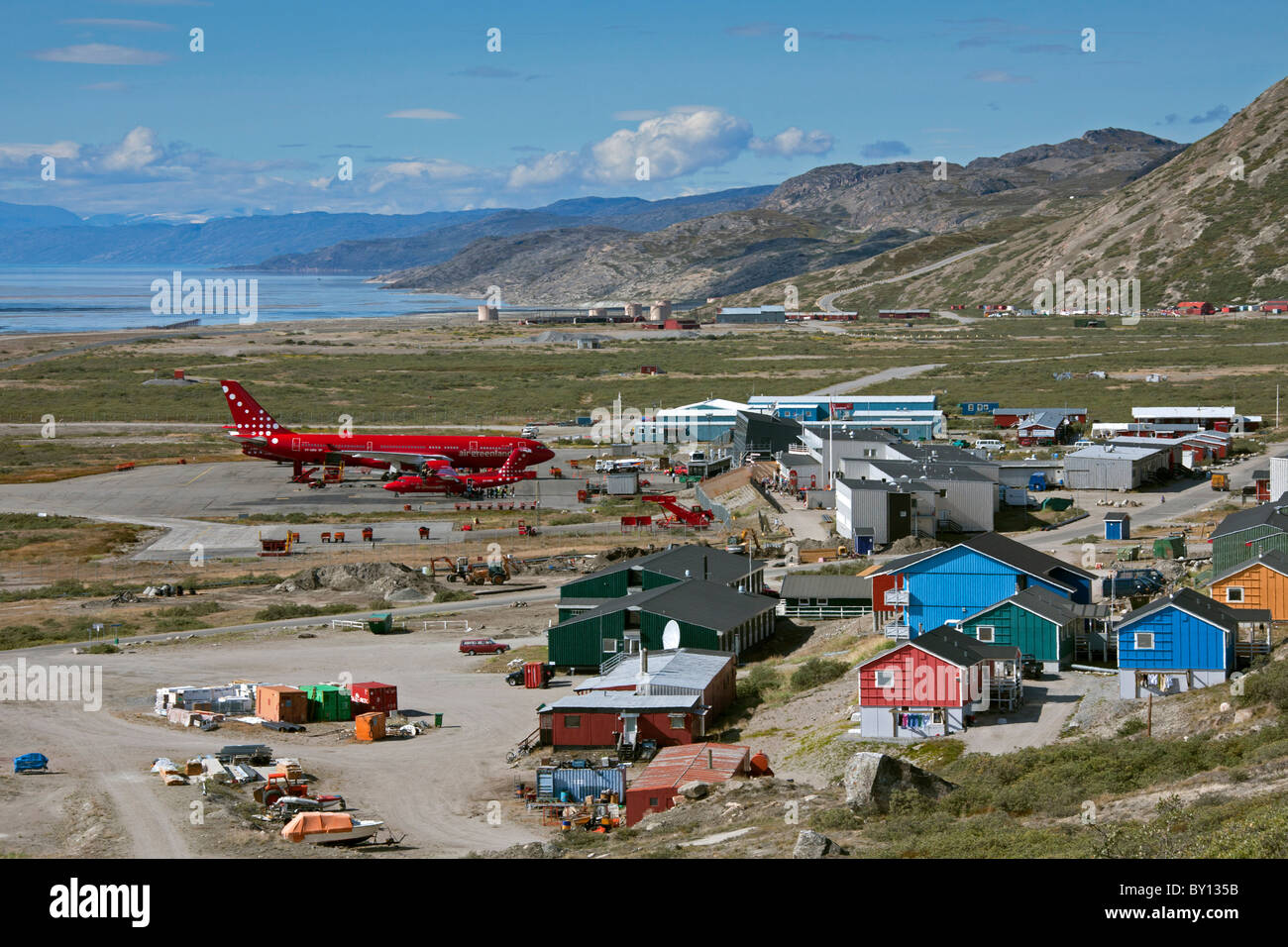Commercial airport at Kangerlussuaq, Søndre Strømfjord, WestGreenland