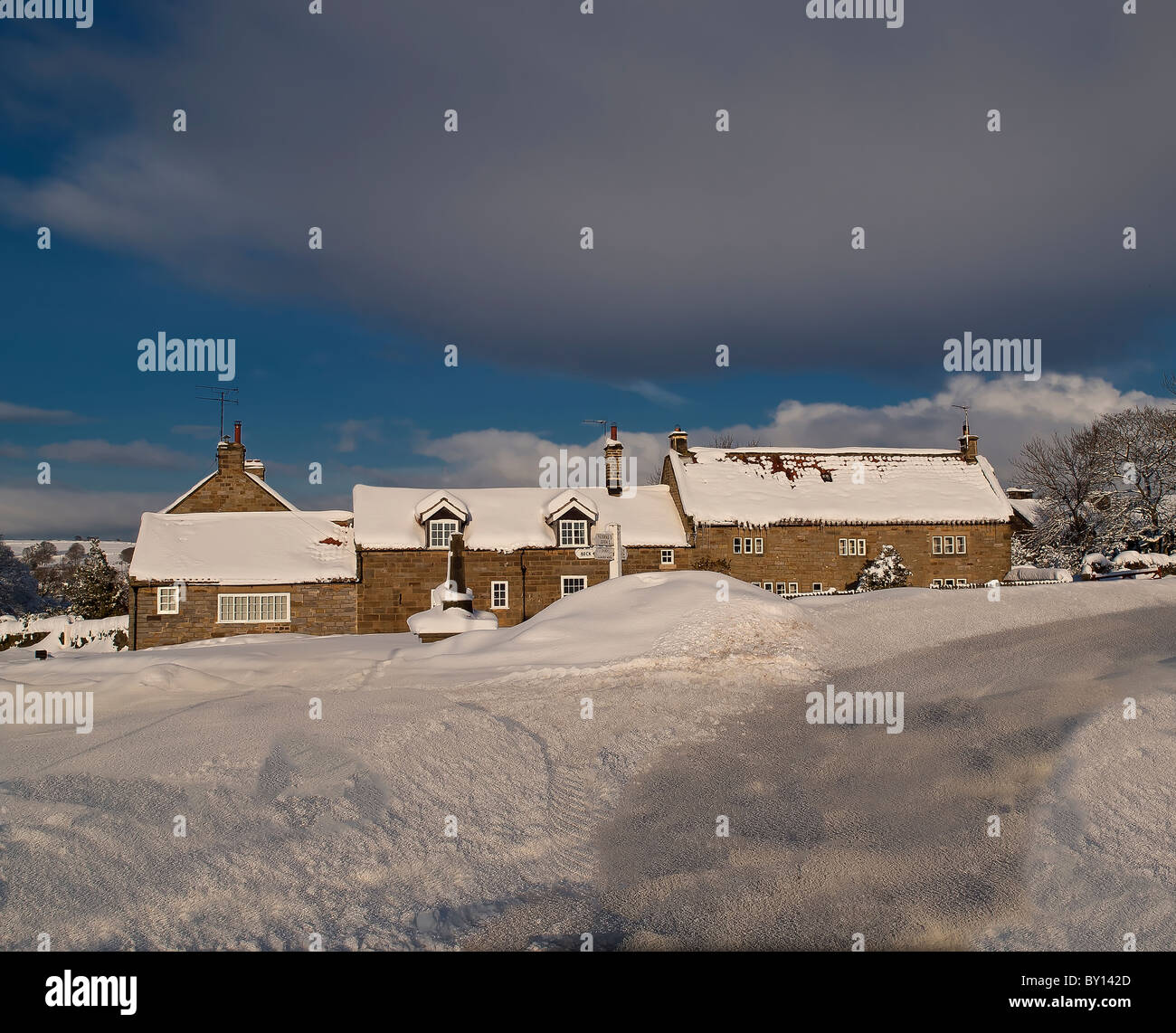 Goathland, North Yorkshire, in winter snow Stock Photo Alamy