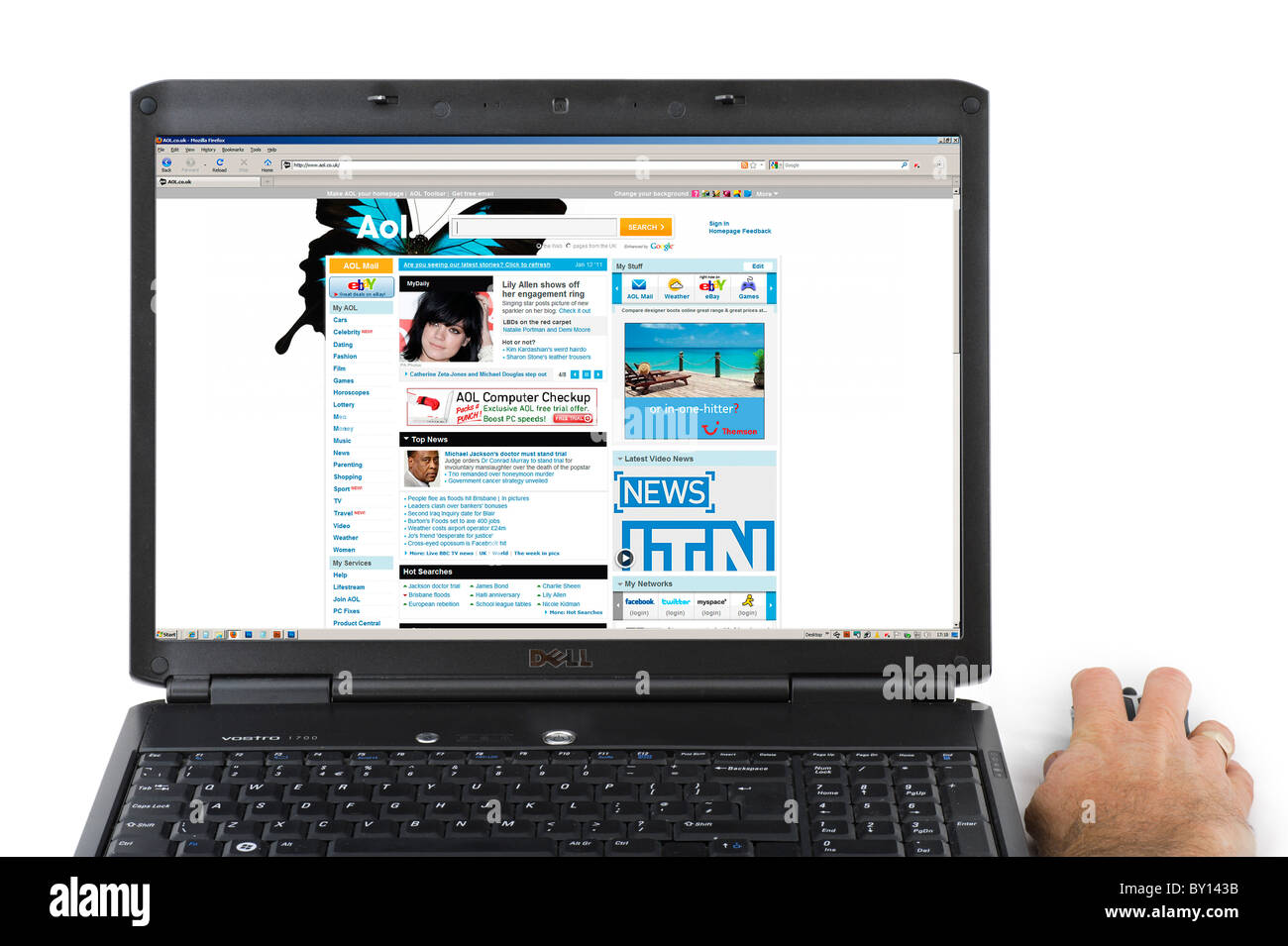 Aol page hi-res stock photography and images - Alamy