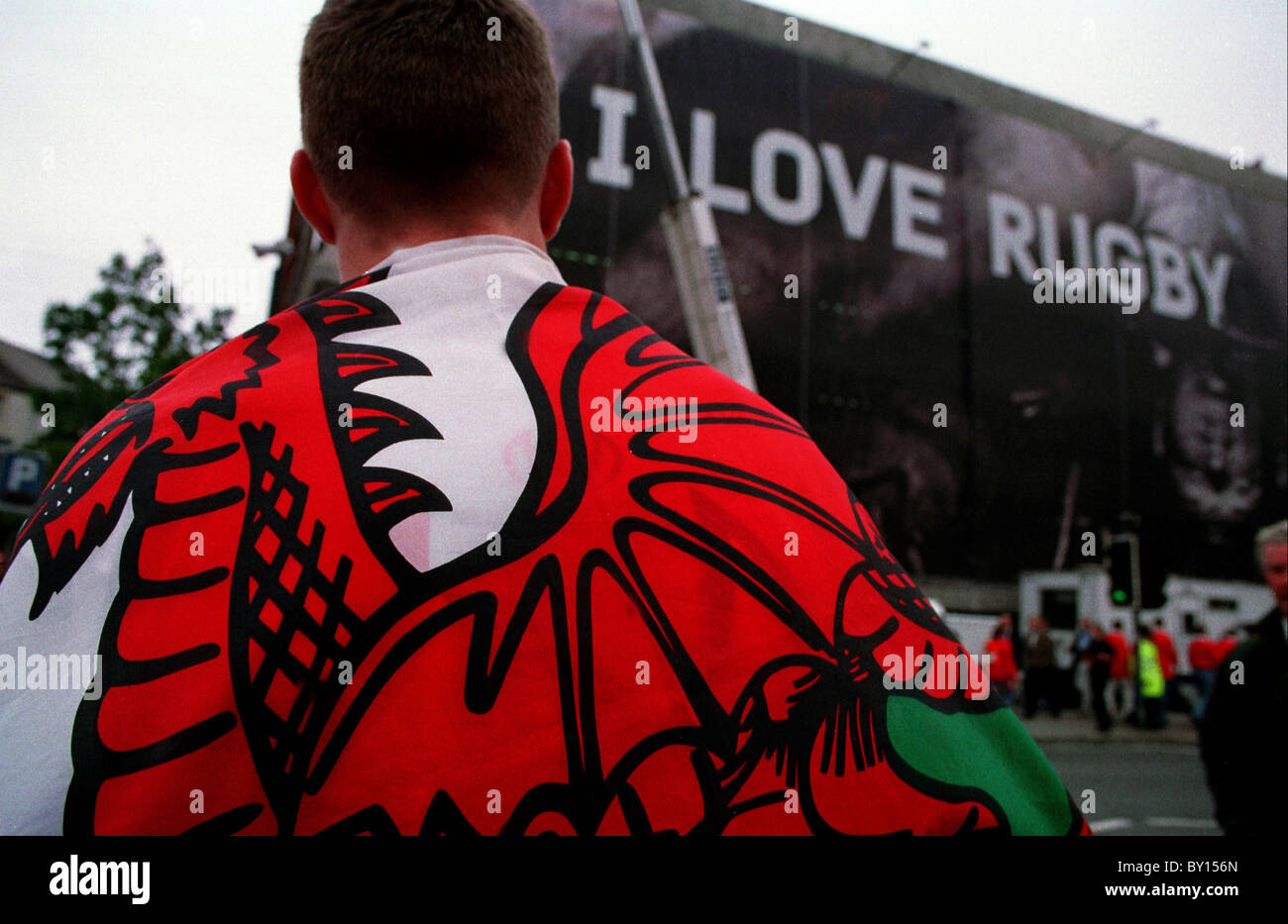 Welsh rugby fans hi-res stock photography and images - Alamy