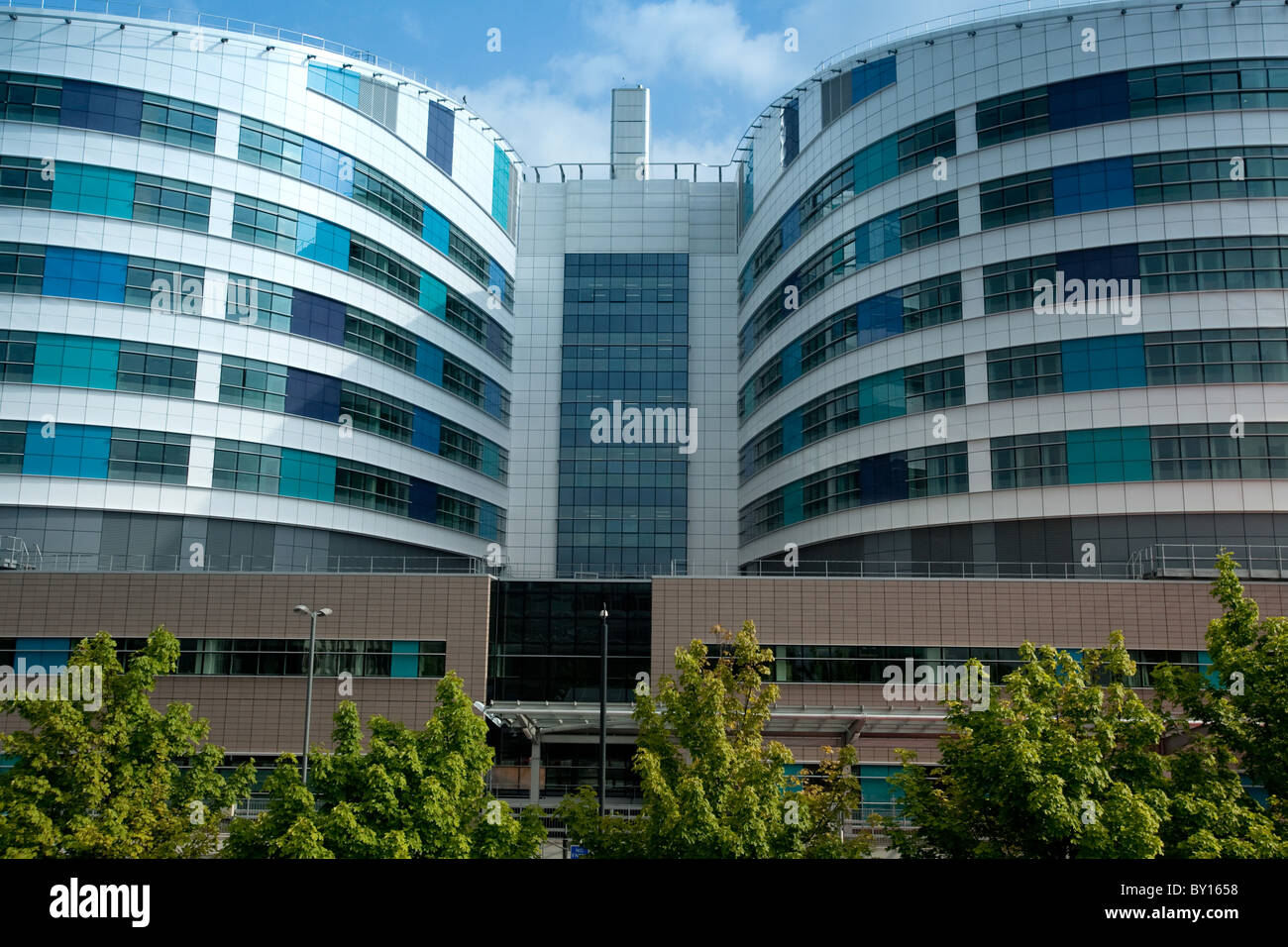 The Queen Elizabeth Hospital, Selly Oak, Birmingham. Opened in summer