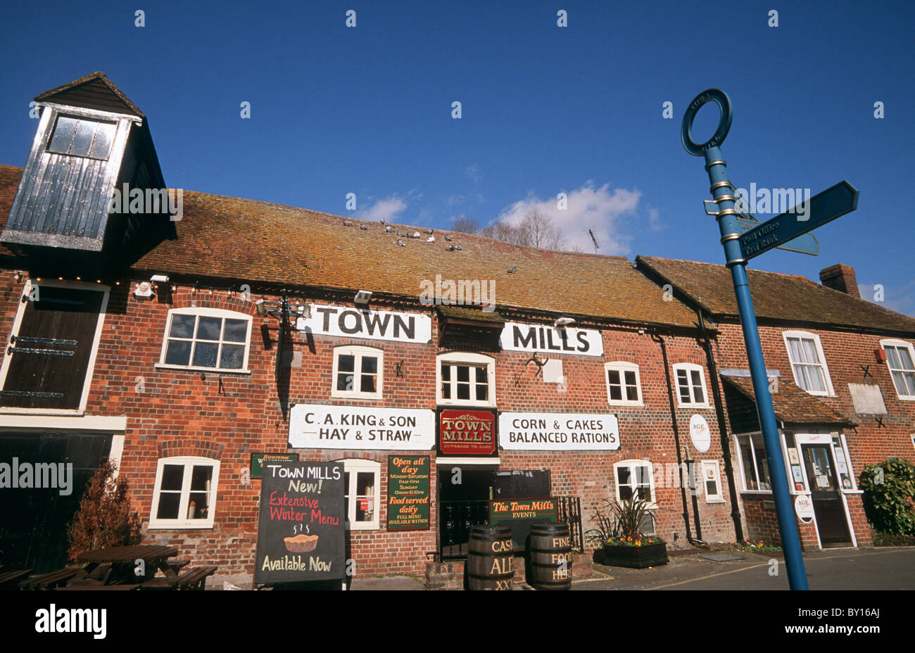 Town Mills, Andover,Hampshire, England Stock Photo Alamy