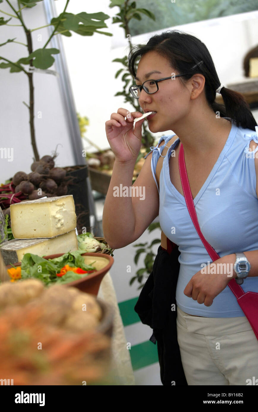 The market at the International Food and Drink Festival, Cardiff Bay
