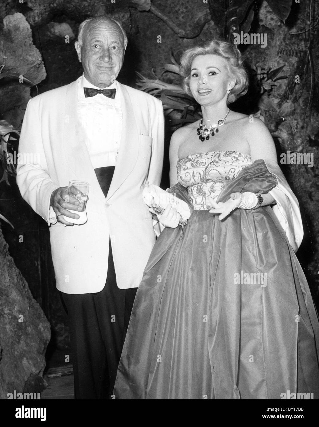 ZSA ZSA GABOR Hungarian-American actress with second husband Conrad Hilton ( married 1942-1946 Stock Photo - Alamy