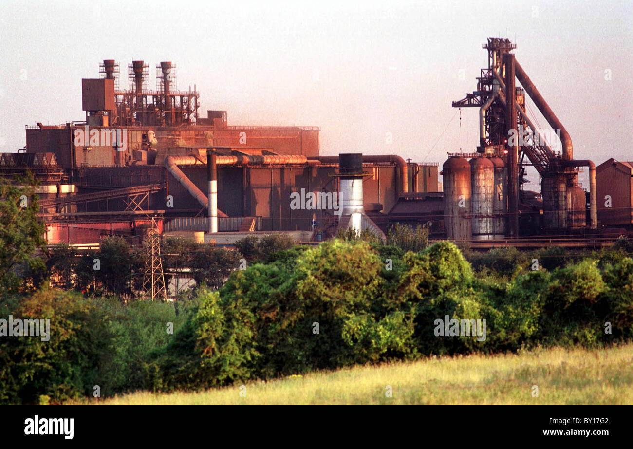 The Corus Steel Works, Llanwern near Newport Stock Photo Alamy