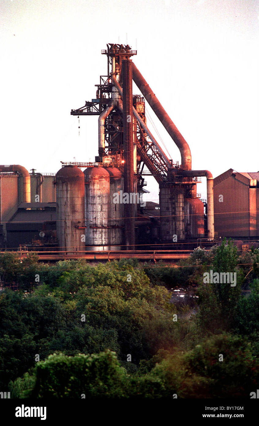 The Corus Steel Works, Llanwern near Newport Stock Photo Alamy
