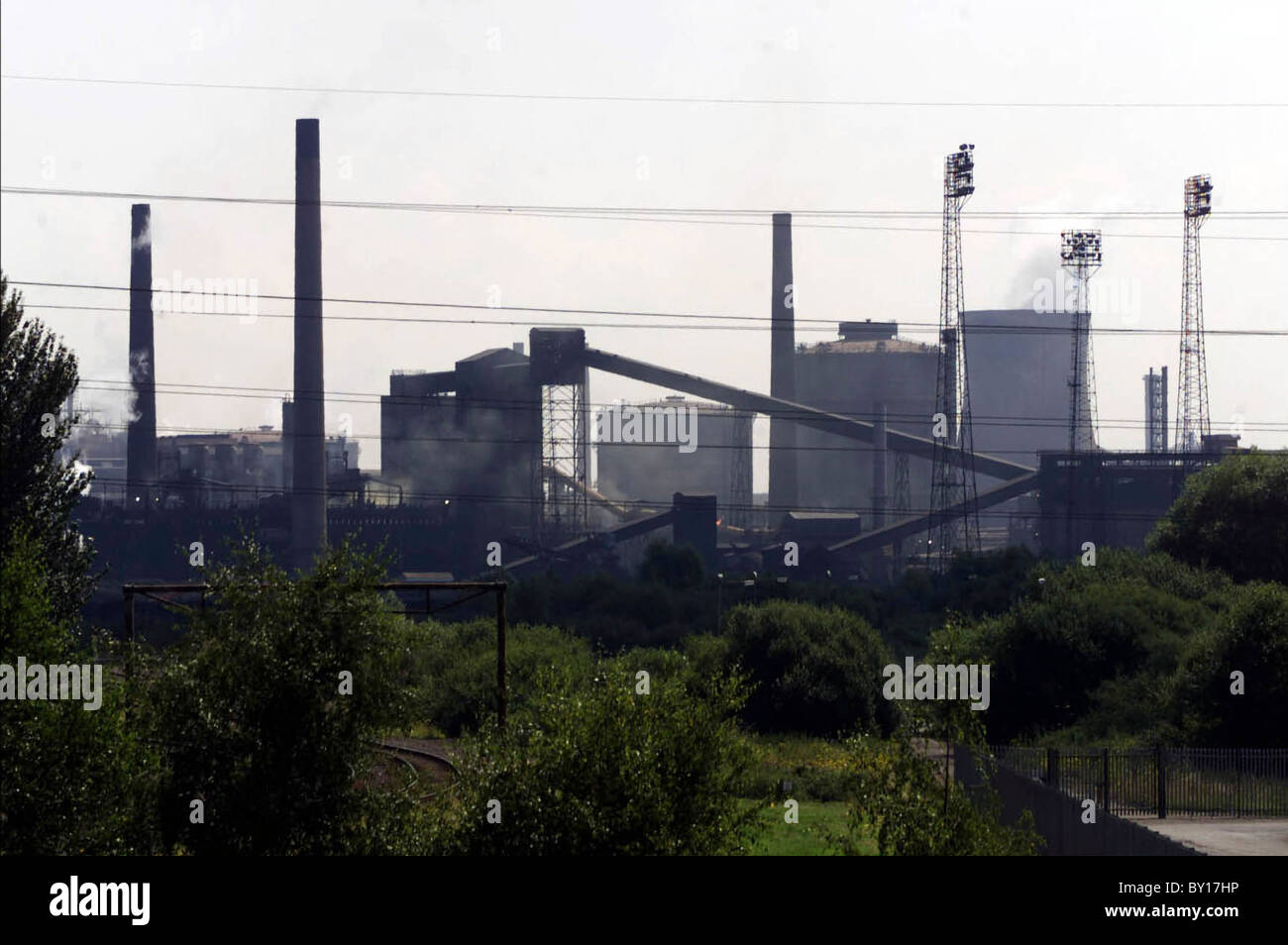 The Corus Steel Works, Llanwern near Newport Stock Photo Alamy