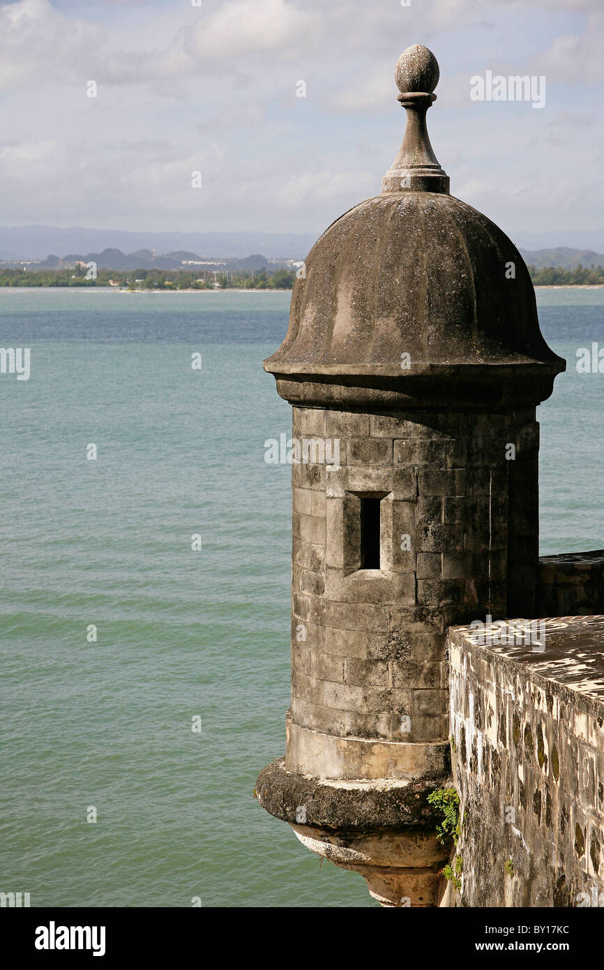 Waterfront at Castillo De San Cristobal in San Juan Puerto Rico Stock