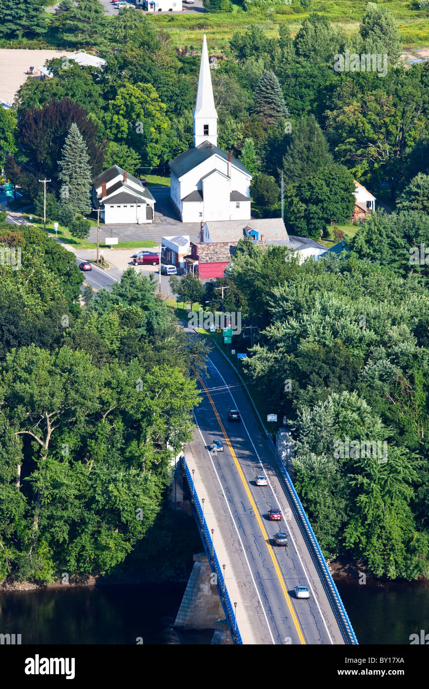 Town of Sunderland viewed from Mt. Sugarloaf Stock Photo Alamy