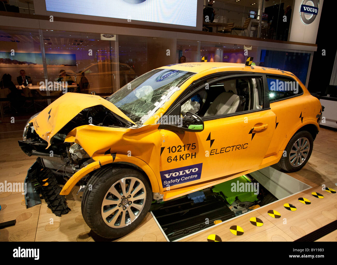 Detroit, Michigan A crashtested Volvo C30 electric car on display at the North American