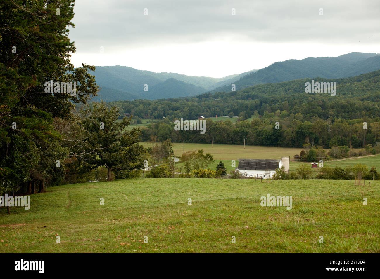 Mountains near Warren Wilson College in NC Stock Photo Alamy