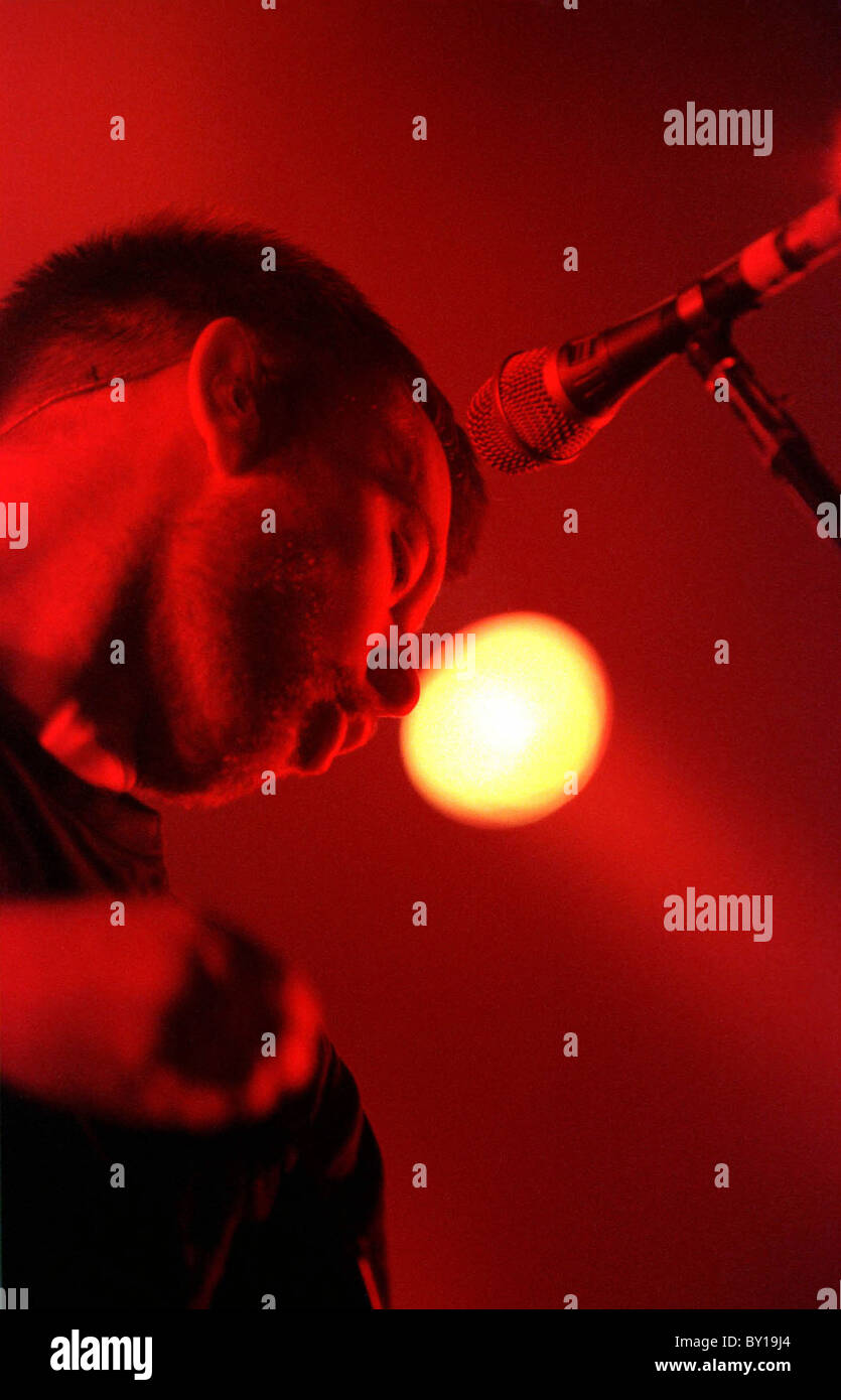 Thom Yorke of Radiohead. Stock Photo
