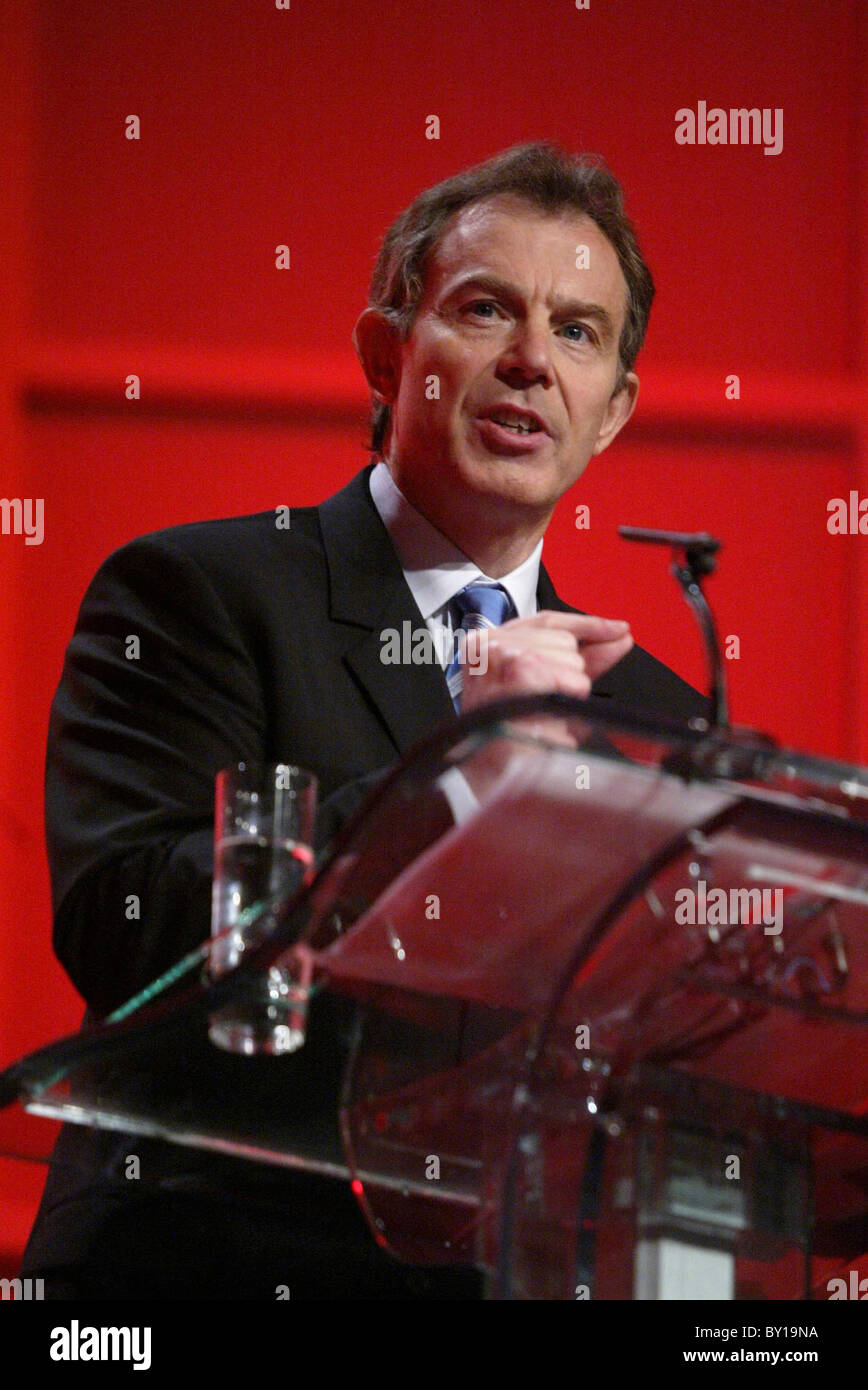Tony Blair at Welsh Labour Conference Stock Photo - Alamy