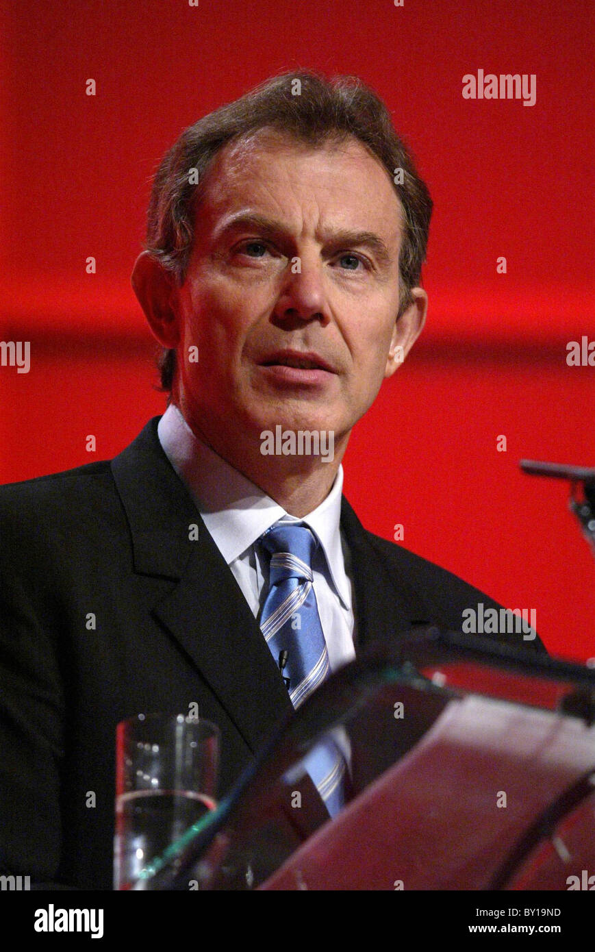 Tony Blair at Welsh Labour Conference Stock Photo - Alamy