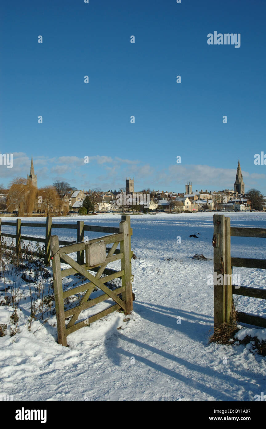 winter, Stamford, Lincolnshire, England, UK Stock Photo